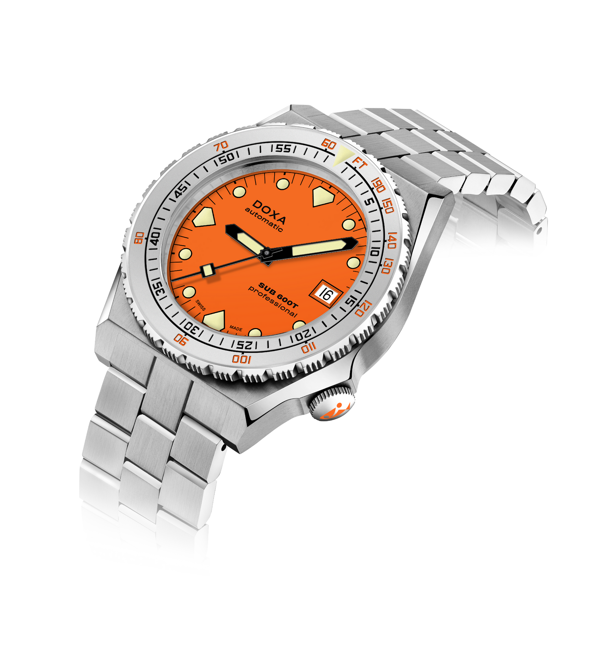 Doxa SUB 600T Professional Orange Dial Watch 862.10.351.10