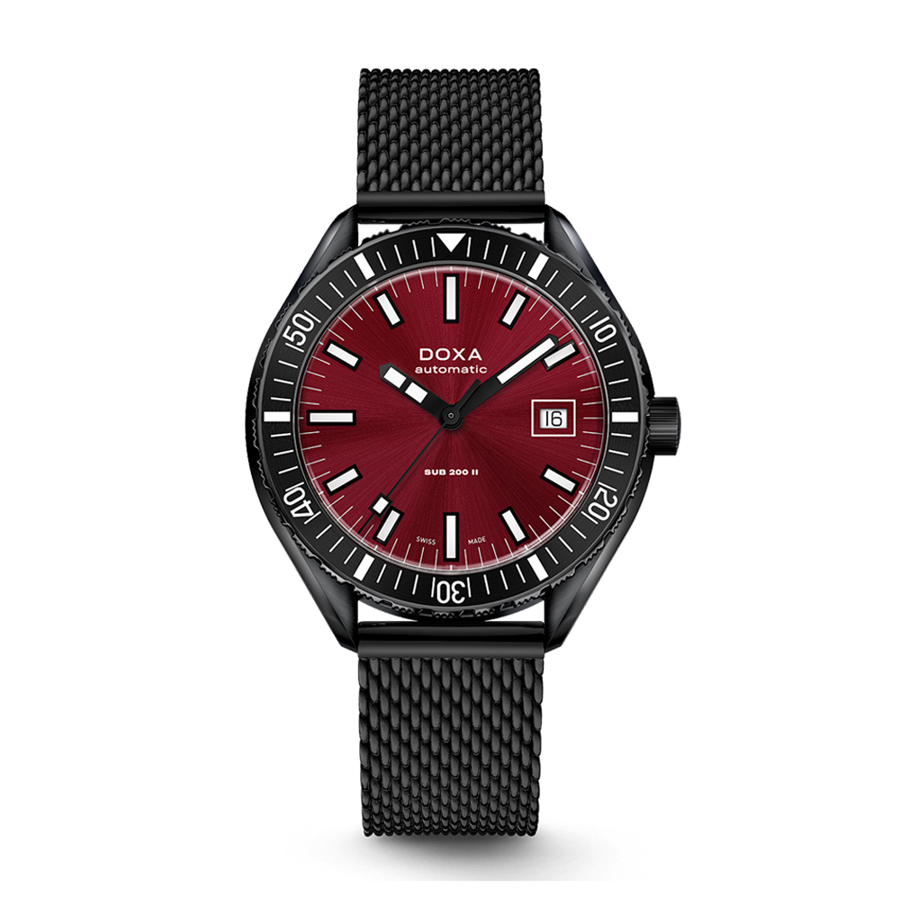 Doxa SUB 200 II Redcoral Black DLC Watch