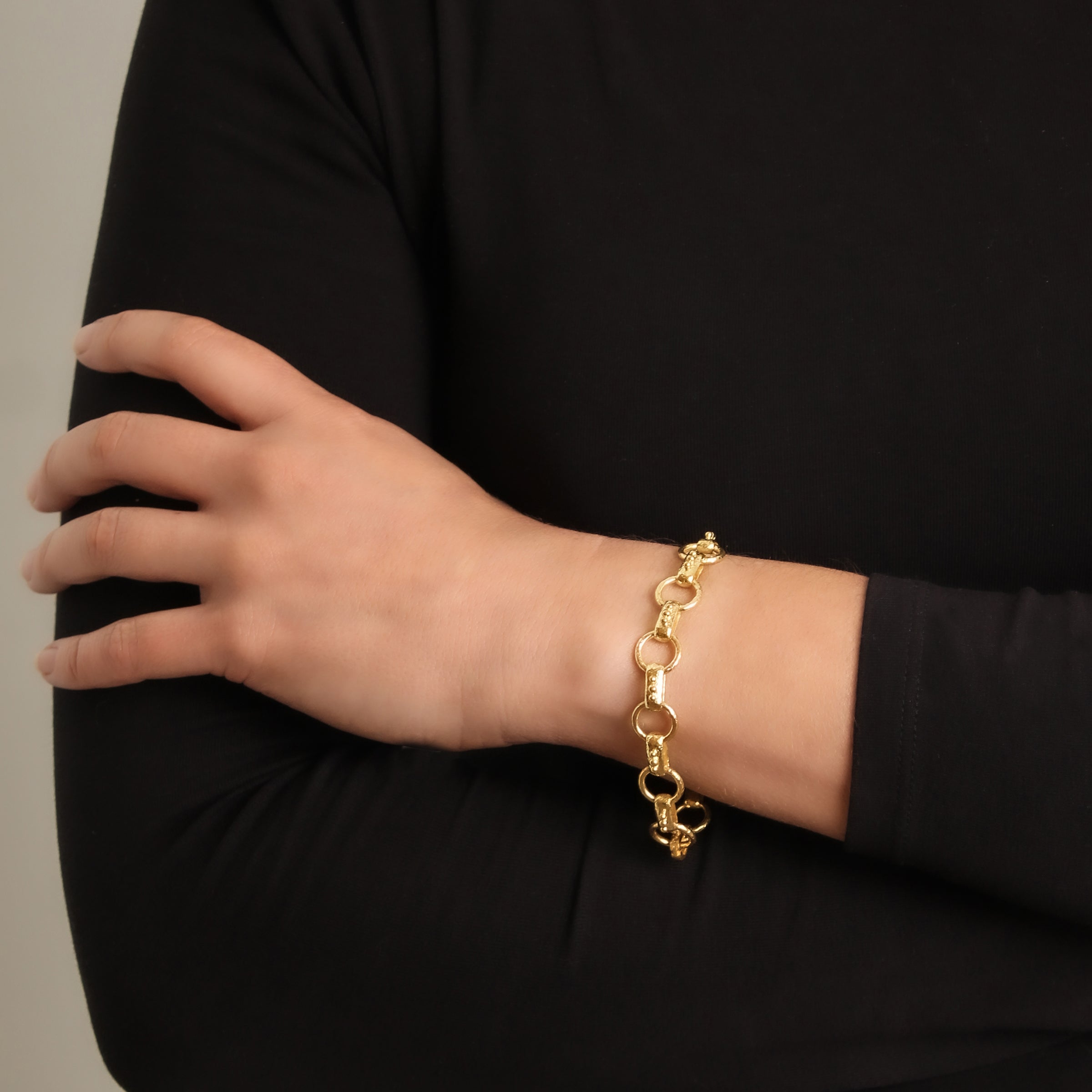 Elizabeth Locke Torcello Gold Link Bracelet | King Jewelers
