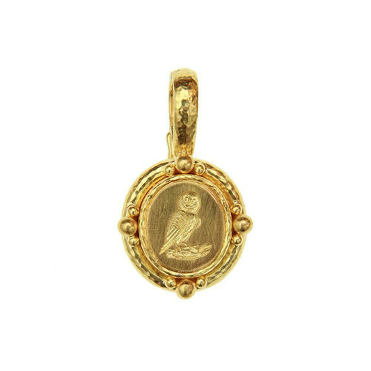 Elizabeth Locke Gold Owl Pendant