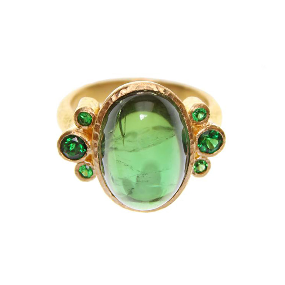Elizabeth Locke Tourmaline Tsavorite Ring | King Jewelers