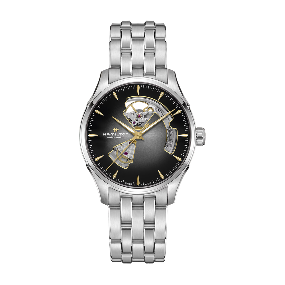 Hamilton Jazzmaster Open Heart Auto 40mm Grey Dial Bracelet Watch