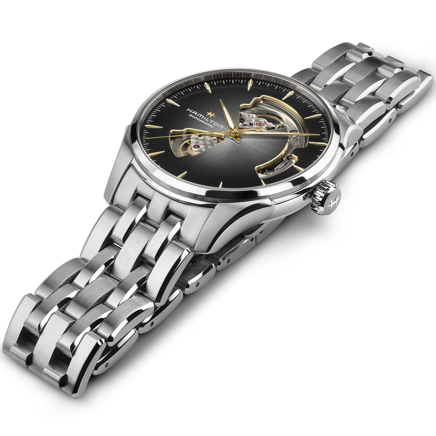 Hamilton Jazzmaster Open Heart Auto 40mm Grey Dial Bracelet Watch
