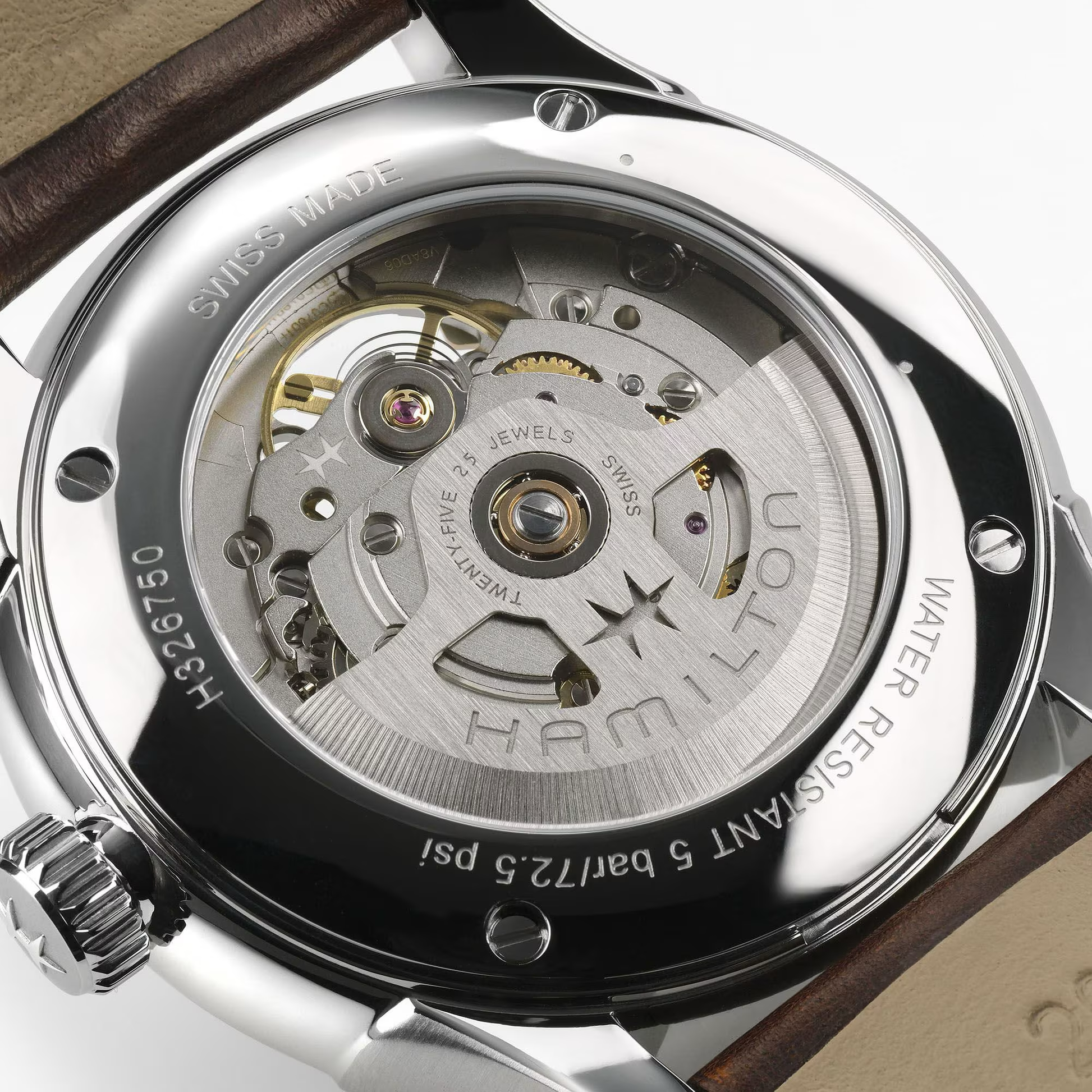 Hamilton Jazzmaster Open Heart Auto 40mm Grey Dial Leather Watch