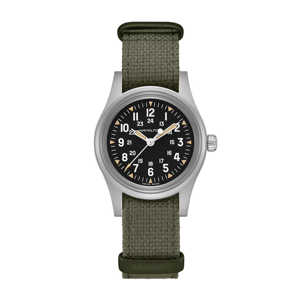 Hamilton Khaki Field Mechanical 36mm Green Strap