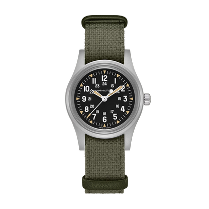 Hamilton Khaki Field Mechanical 36mm Green Strap
