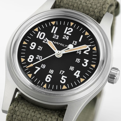 Hamilton Khaki Field Mechanical 36mm Green Strap