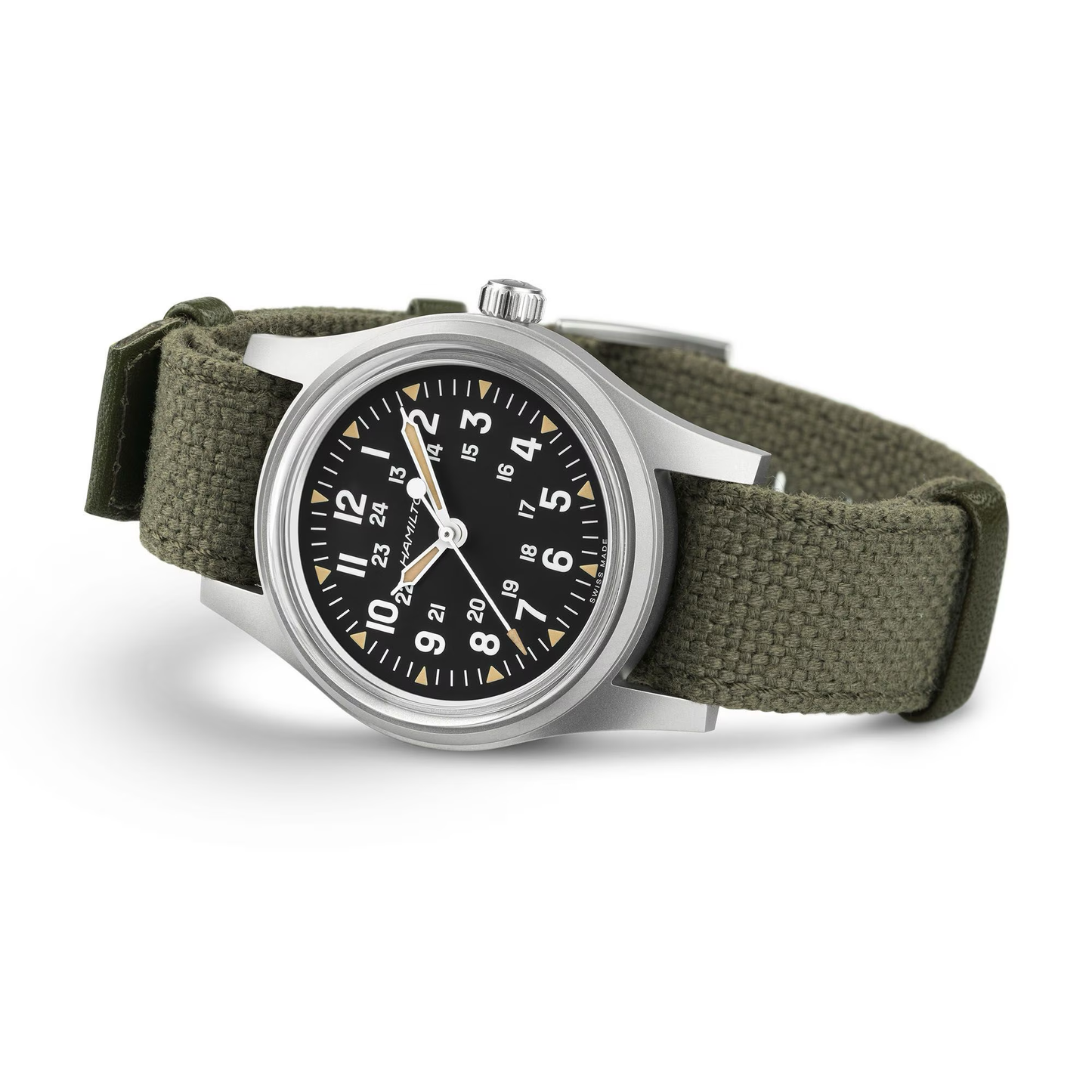 Hamilton Khaki Field Mechanical 36mm Green Strap