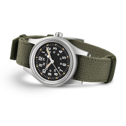 Hamilton Khaki Field Mechanical 36mm Green Strap