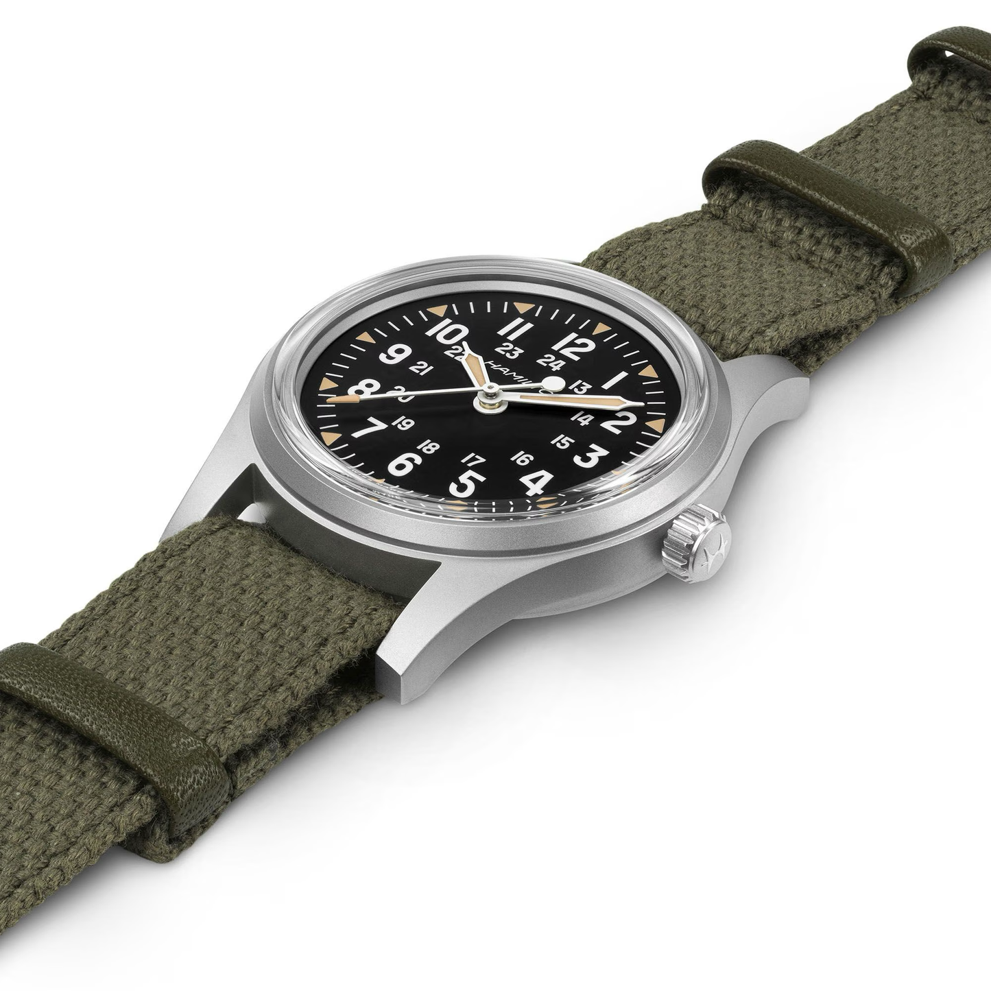 Hamilton Khaki Field Mechanical 36mm Green Strap