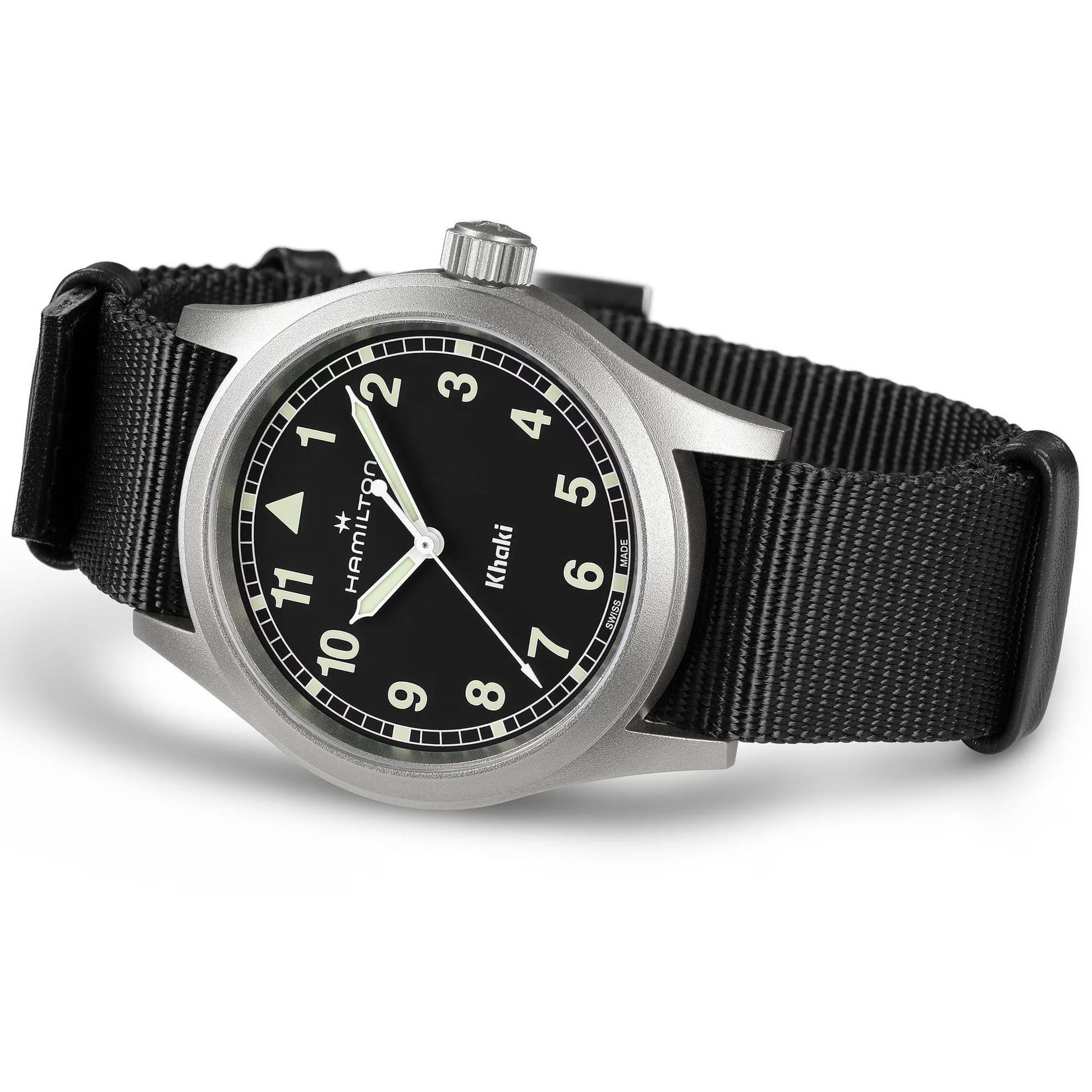 Hamilton Khaki Field Quartz 38mm Black Dial Watch