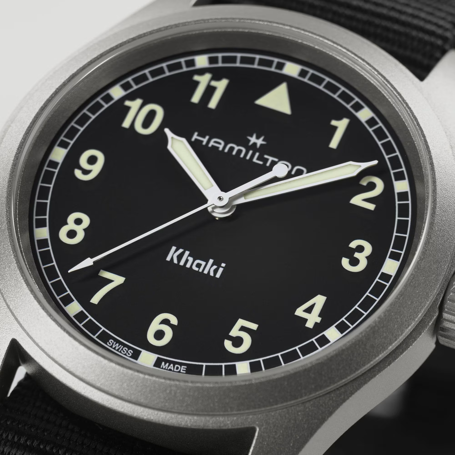 Hamilton Khaki Field Quartz 38mm Black Dial Watch