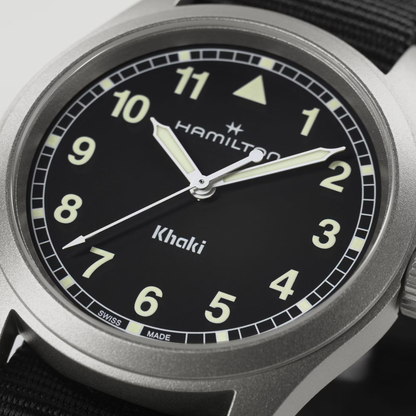 Hamilton Khaki Field Quartz 38mm Black Dial Watch