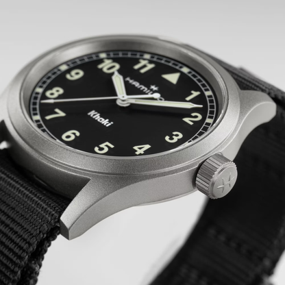Hamilton Khaki Field Quartz 38mm Black Dial Watch