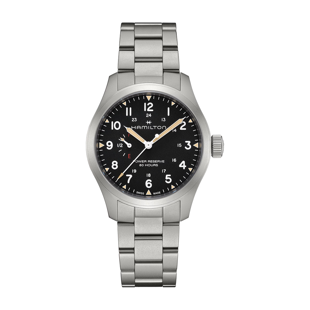 Hamilton Khaki Field Mechanical Power Reserve 40mm Black Dial Watch
