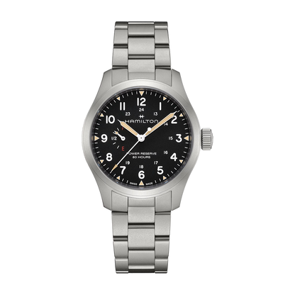 Hamilton Khaki Field Mechanical Power Reserve 40mm Black Dial Watch