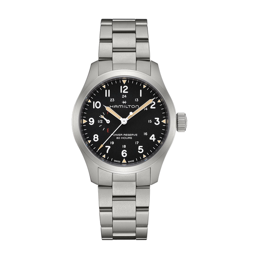 Hamilton Khaki Field Mechanical Power Reserve 40mm Black Dial Watch