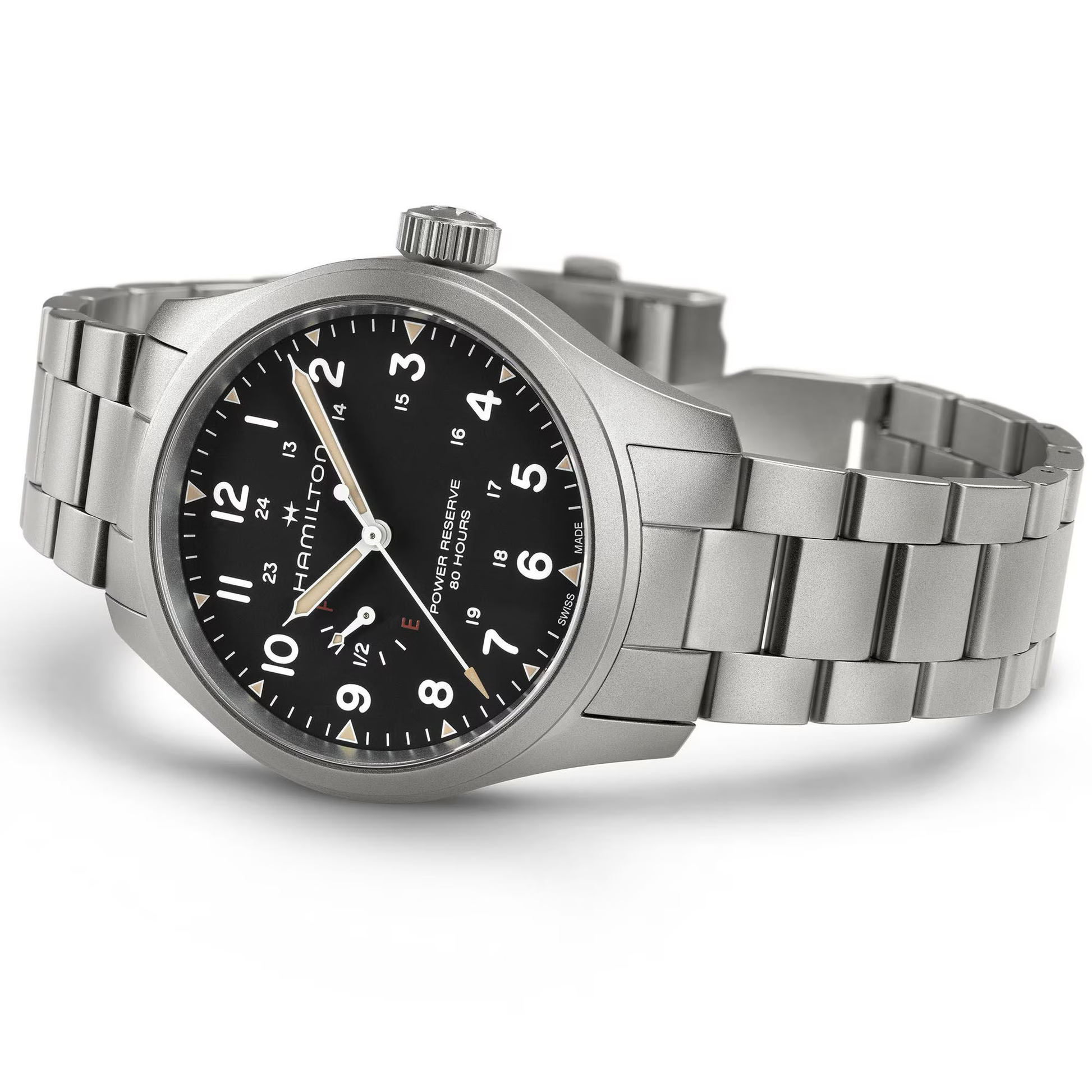 Hamilton Khaki Field Mechanical Power Reserve 40mm Black Dial Watch