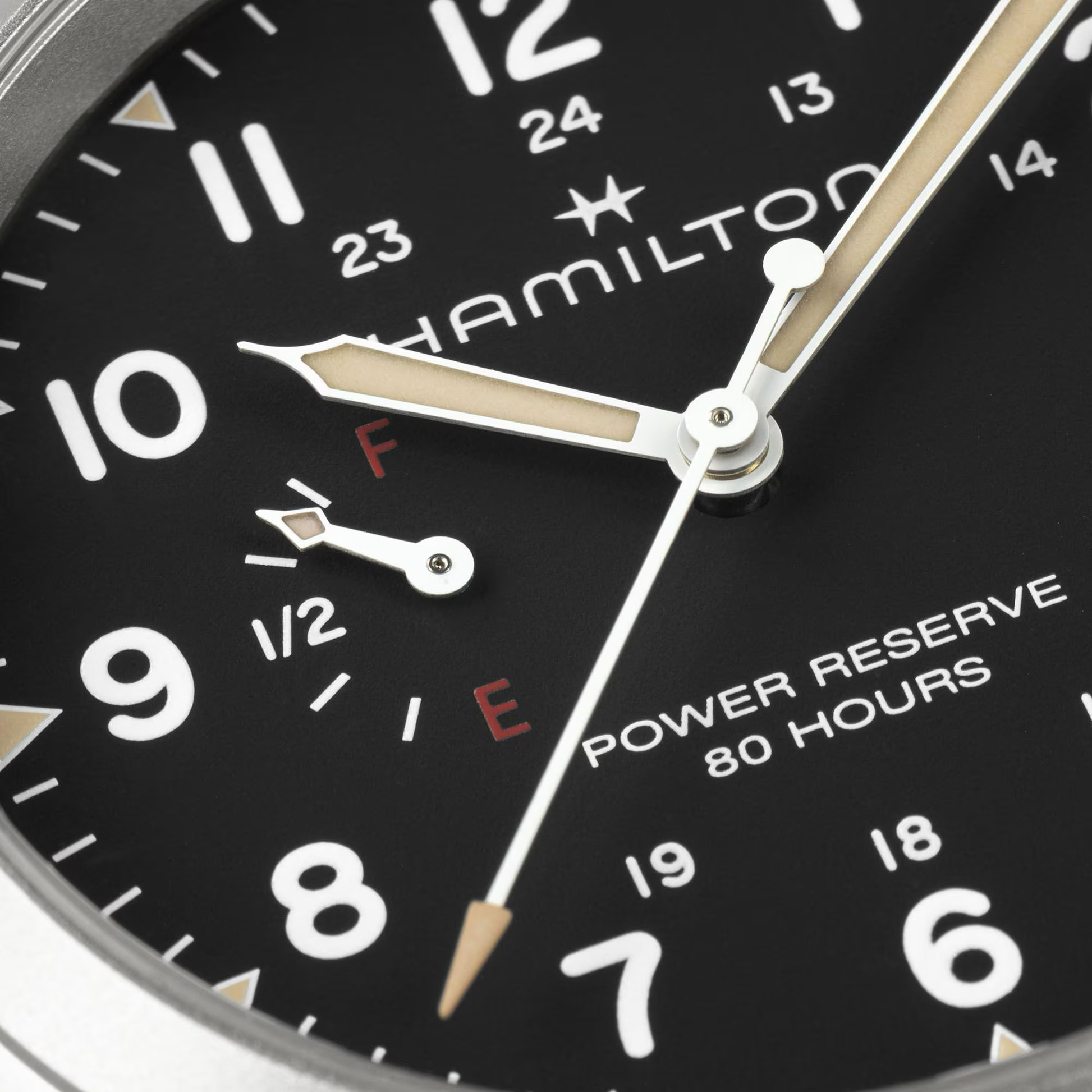 Hamilton Khaki Field Mechanical Power Reserve 40mm Black Dial Watch