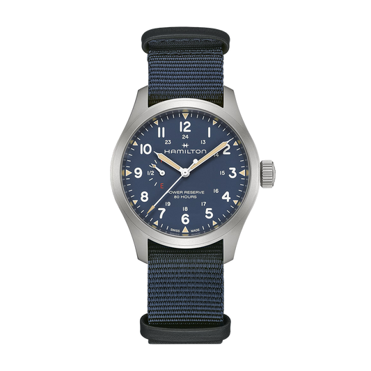 Hamilton Khaki Field 40mm Power Reserve Blue Dial