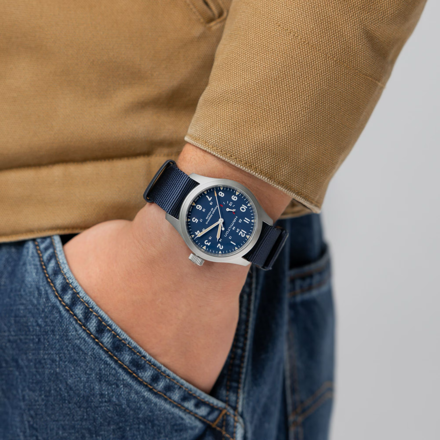 Hamilton Khaki Field 40mm Power Reserve Blue Dial