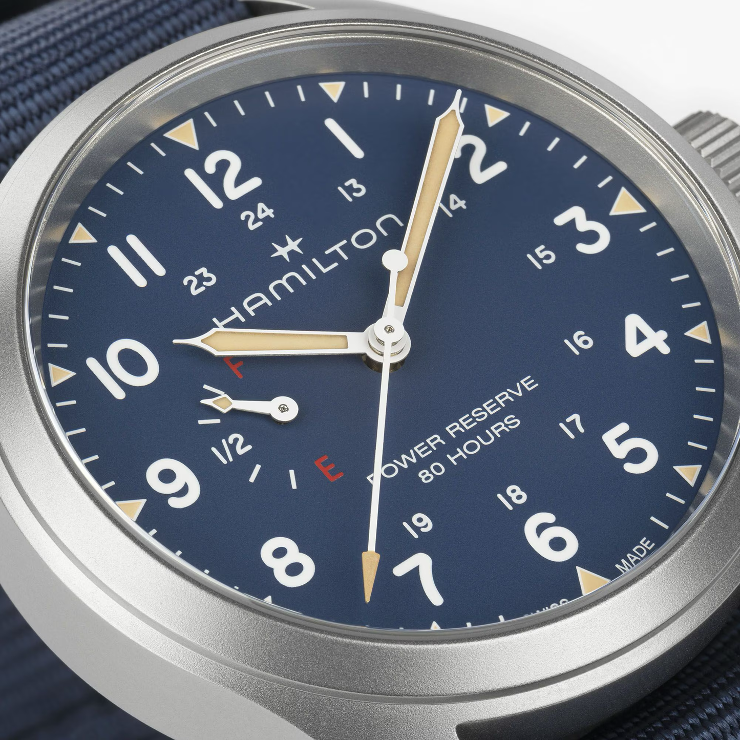 Hamilton Khaki Field 40mm Power Reserve Blue Dial