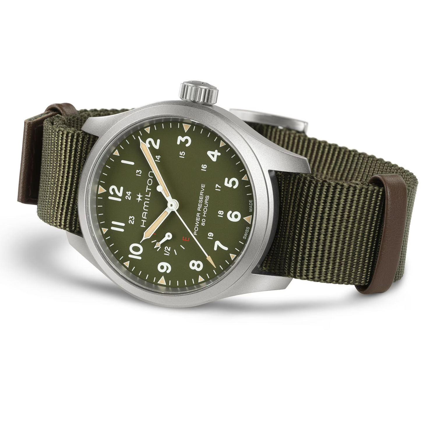 Hamilton Khaki Field 40mm Power Reserve Green Dial