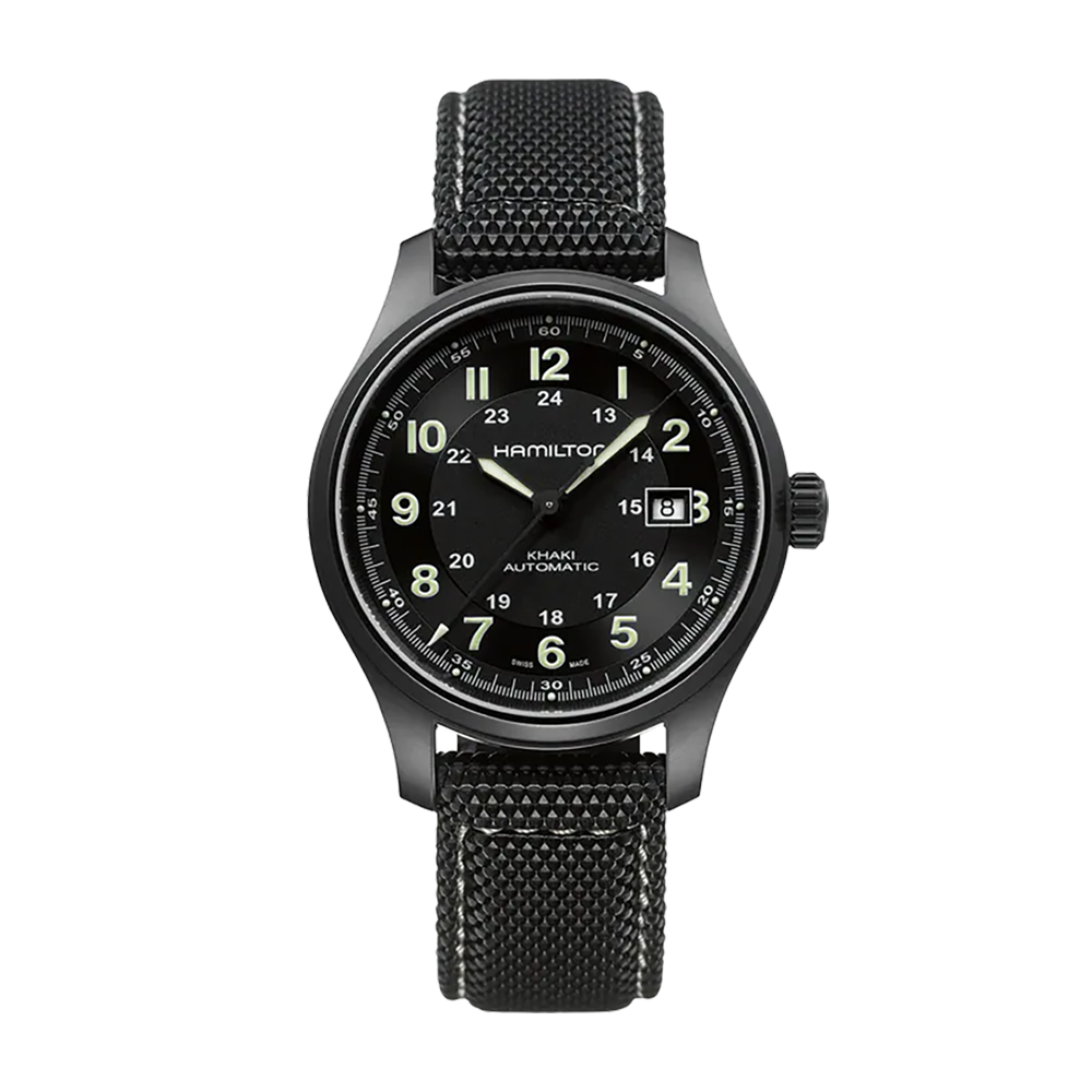 Hamilton Khaki Field Titanium Auto 42mm Black Dial Watch