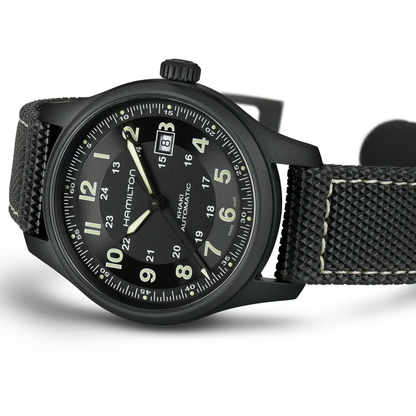 Hamilton Khaki Field Titanium Auto 42mm Black Dial Watch