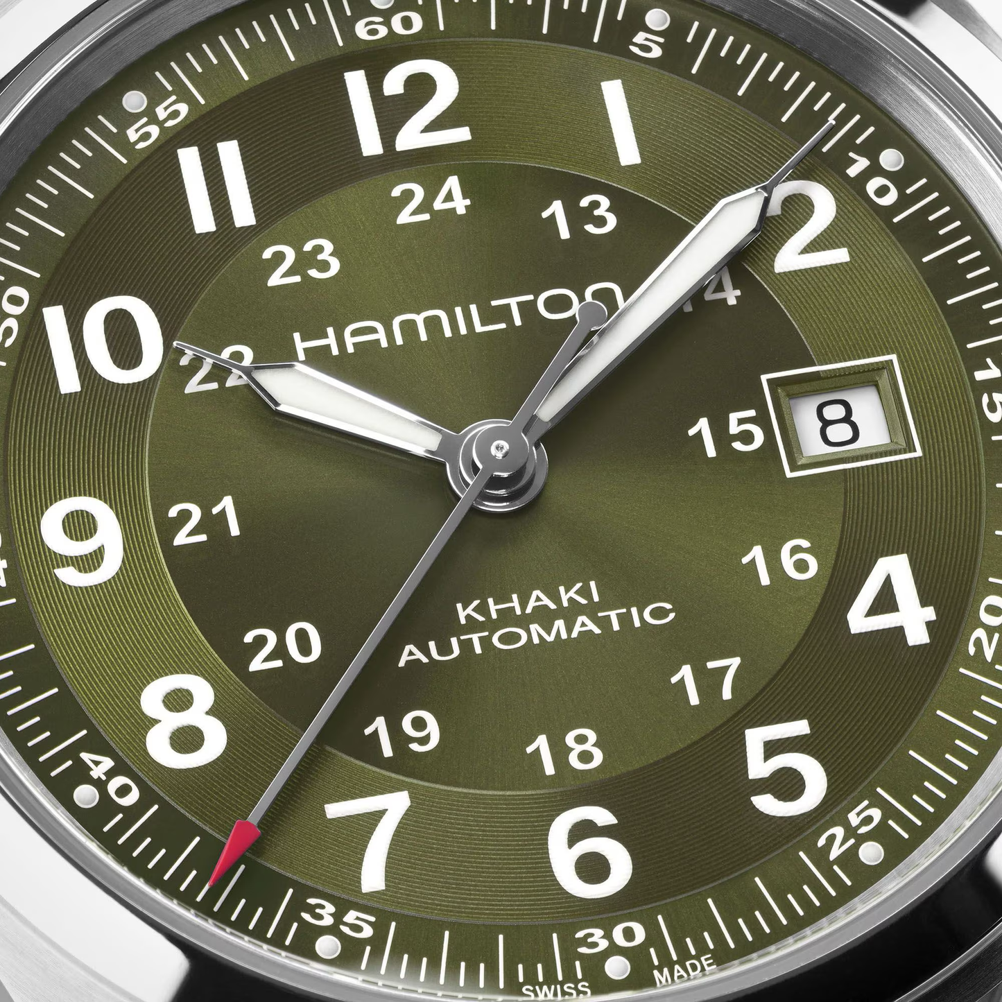 Hamilton Khaki Field Auto 42mm Green Dial Watch