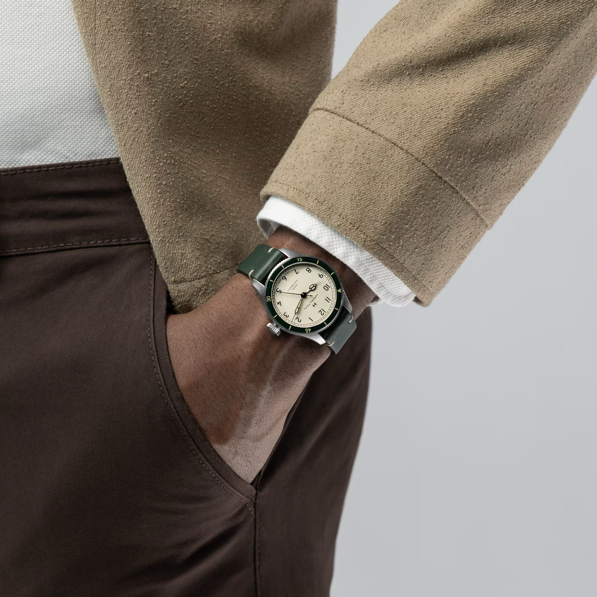 Hamilton Khaki Aviation Pilot Pioneer 38mm White Dial Watch