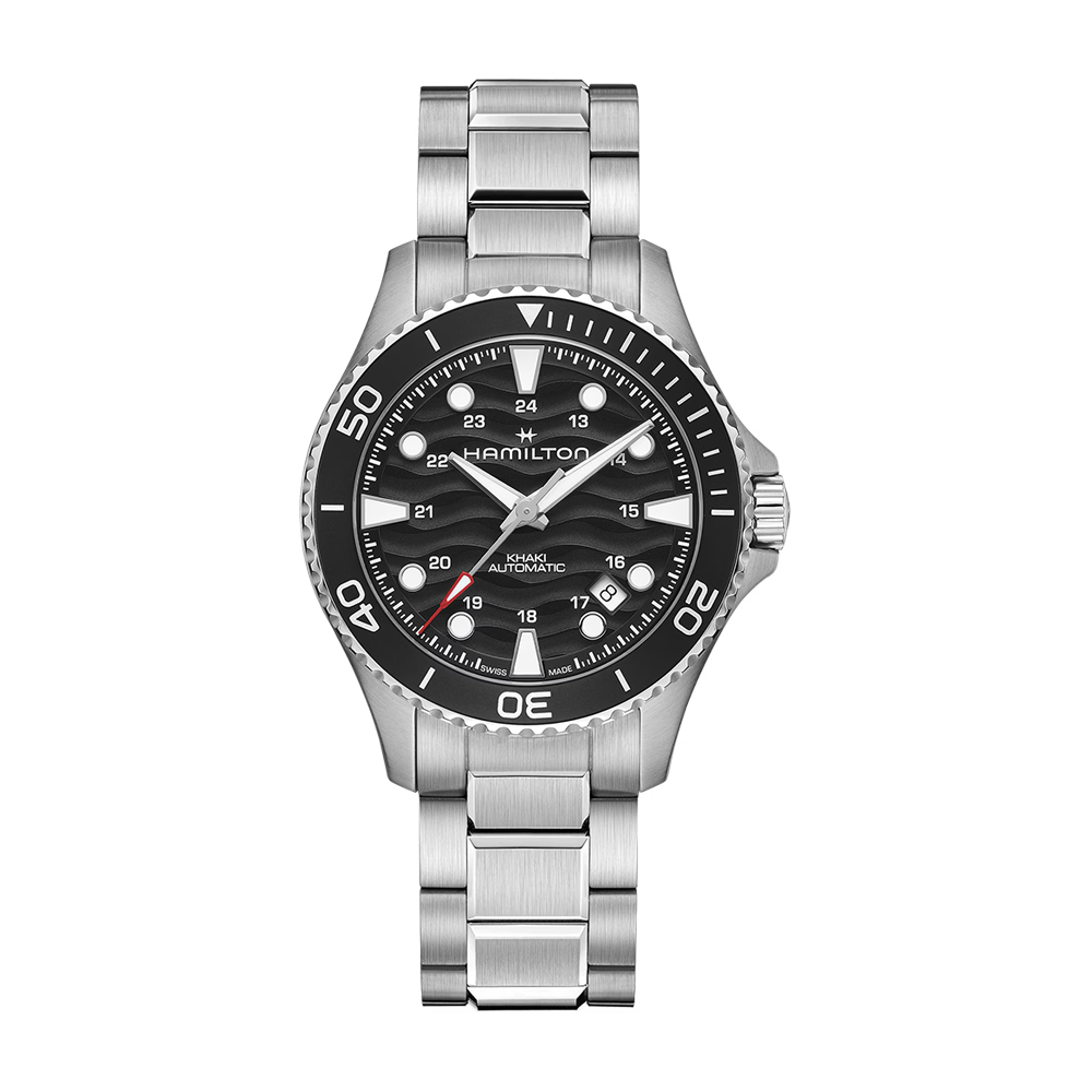 Hamilton Khaki Navy Scuba Auto 40mm Black Dial Bracelet Watch