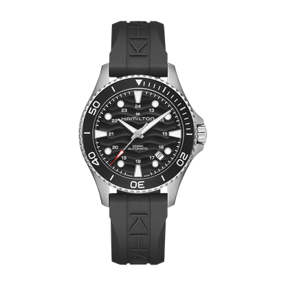 Hamilton Khaki Navy Scuba Auto 40mm Black Dial Rubber Watch