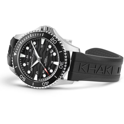 Hamilton Khaki Navy Scuba Auto 40mm Black Dial Rubber Watch