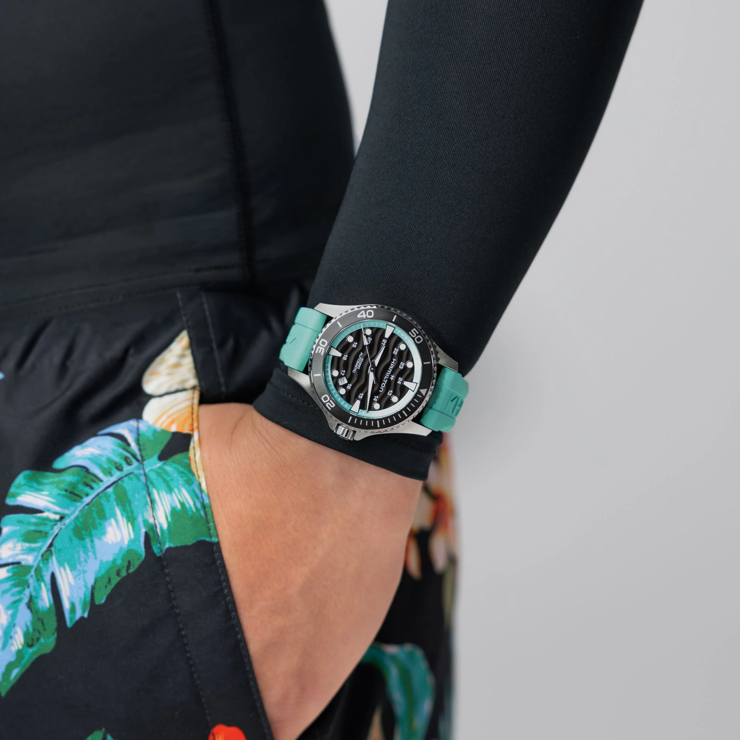 Hamilton Khaki Navy Scuba Auto 40mm Green Strap