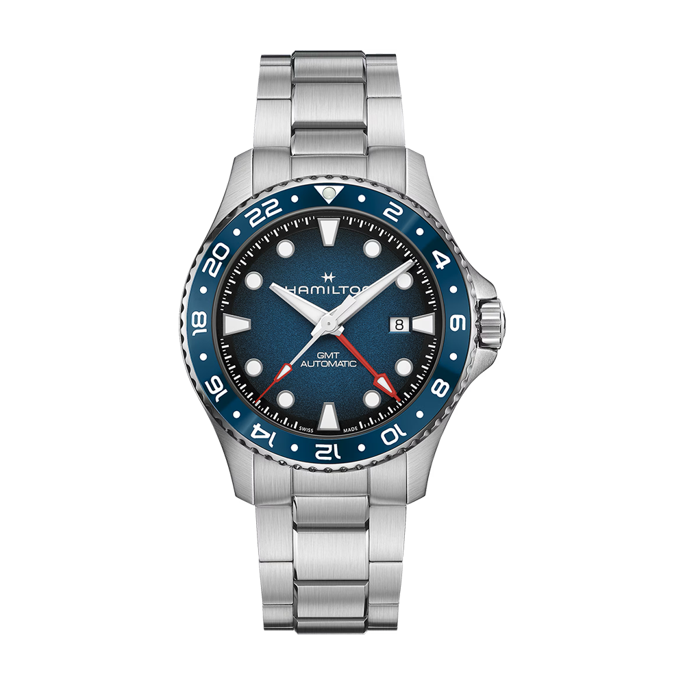 Hamilton Khaki Navy Scuba Auto GMT 43mm Blue Dial Watch