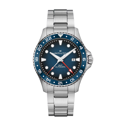 Hamilton Khaki Navy Scuba Auto GMT 43mm Blue Dial Watch