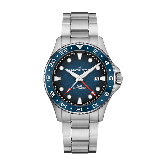 Hamilton Khaki Navy Scuba Auto GMT 43mm Blue Dial Watch