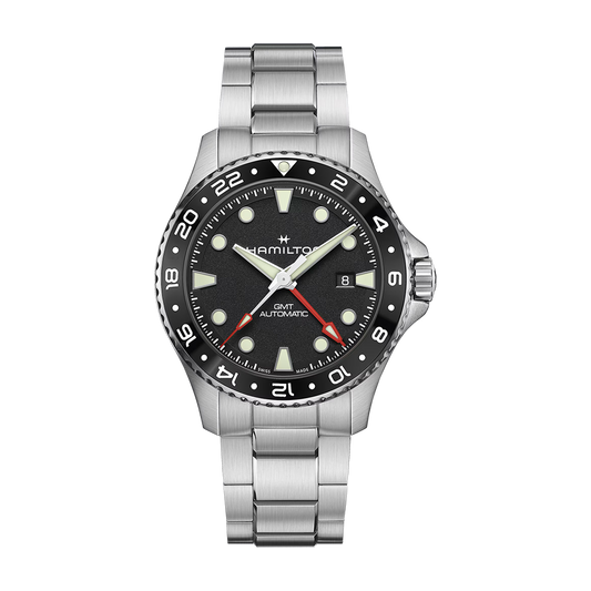 Hamilton Khaki Navy Scuba Auto GMT 43mm Black Dial Watch