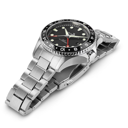 Hamilton Khaki Navy Scuba Auto GMT 43mm Black Dial Watch