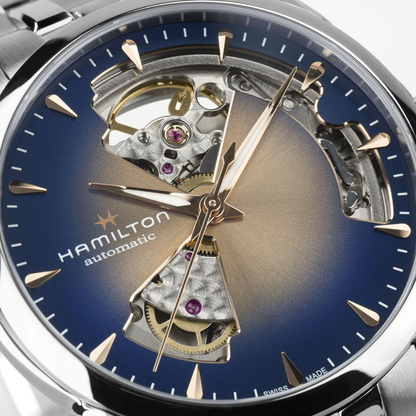 Hamilton Jazzmaster Open Heart Lady Auto 36mm Champagne Dial Watch