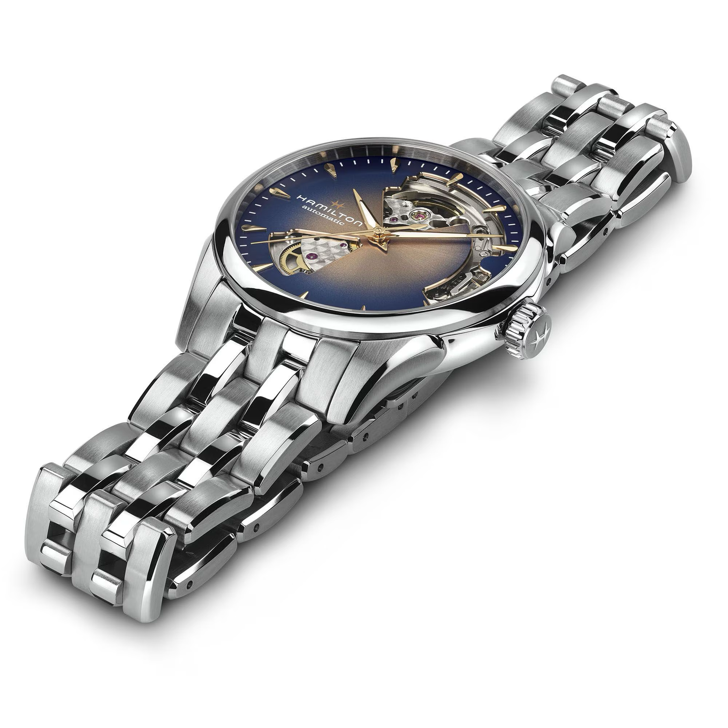 Hamilton Jazzmaster Open Heart Lady Auto 36mm Champagne Dial Watch