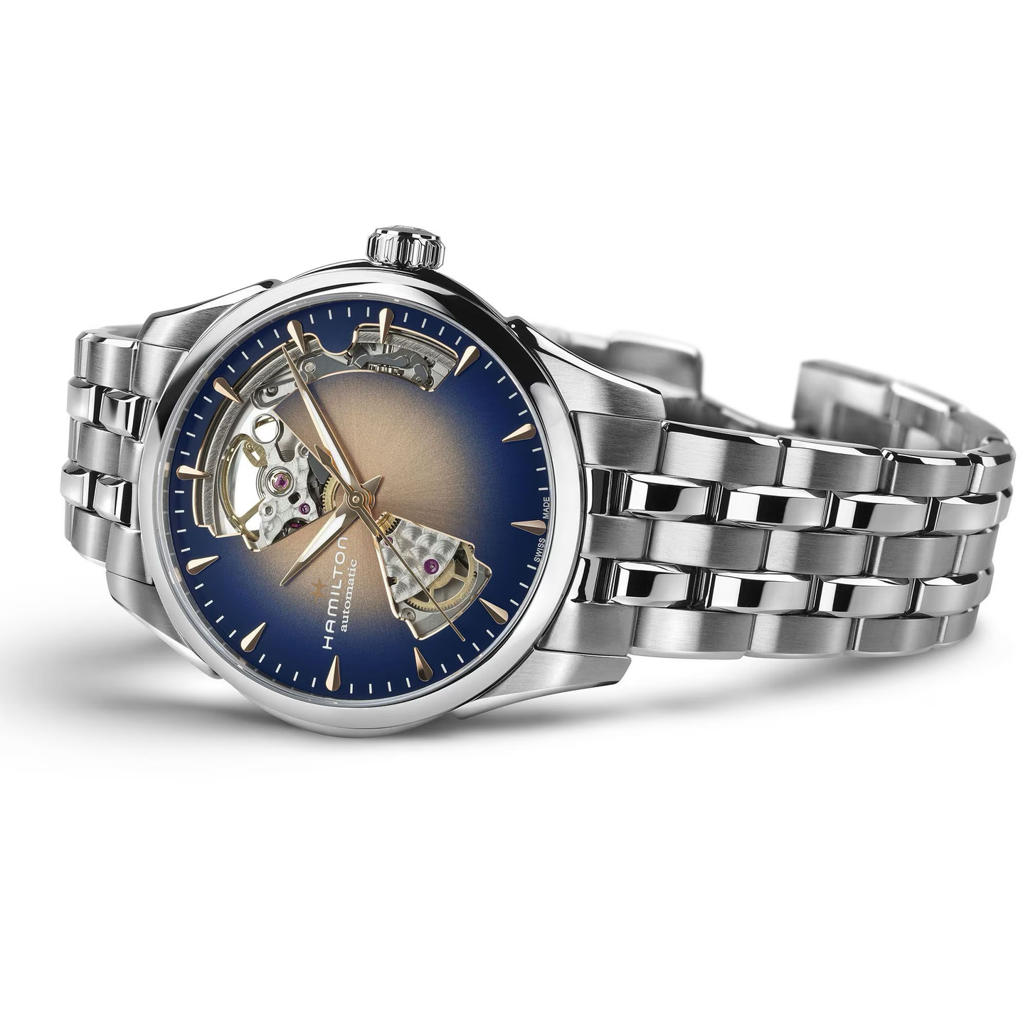 Hamilton Jazzmaster Open Heart Lady Auto 36mm Champagne Dial Watch