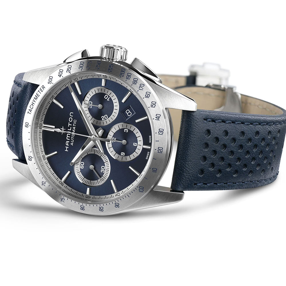 Hamilton Jazzmaster Performer Auto Chrono Blue | King Jewelers