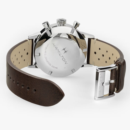 Hamilton American Classic Intra-Matic Chronograph H 40mm Brown Dial Watch
