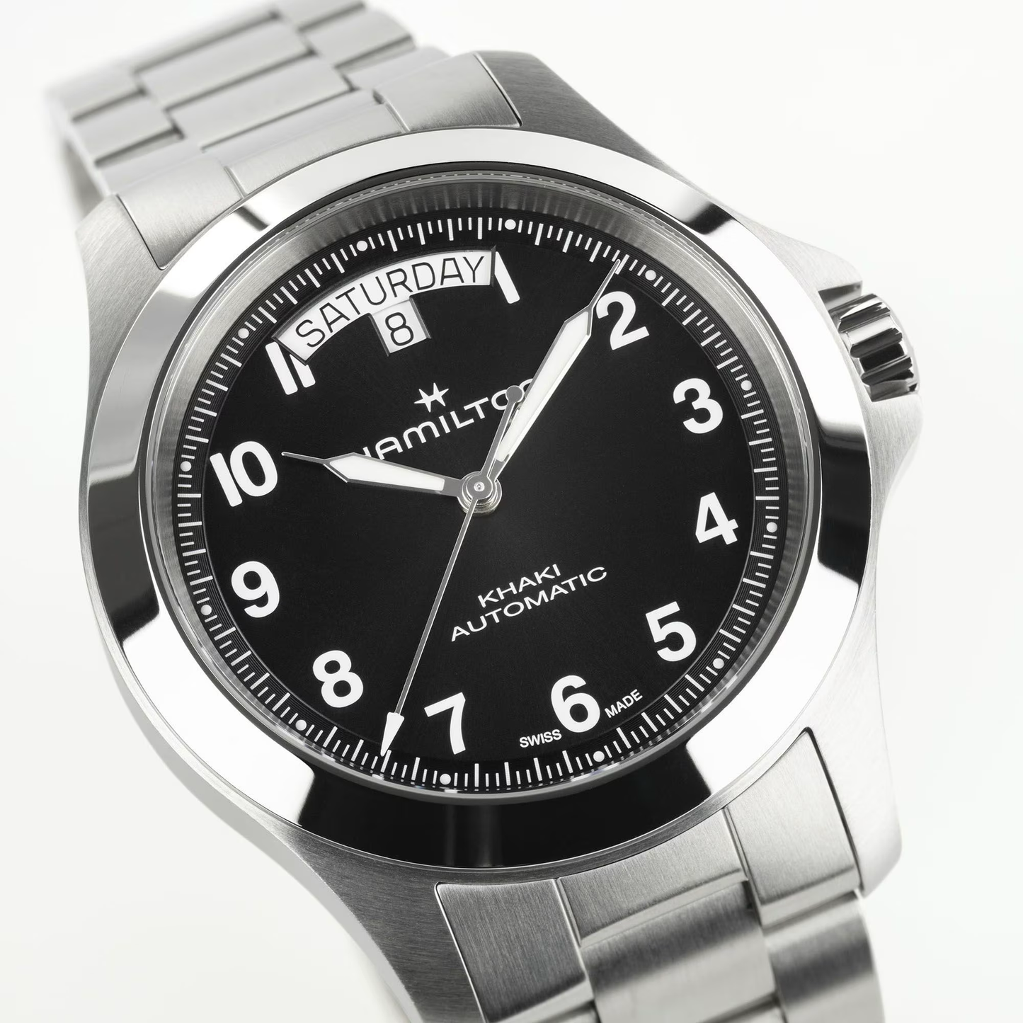 Hamilton Khaki Field King Day-Date Auto 40mm Black Dial Watch
