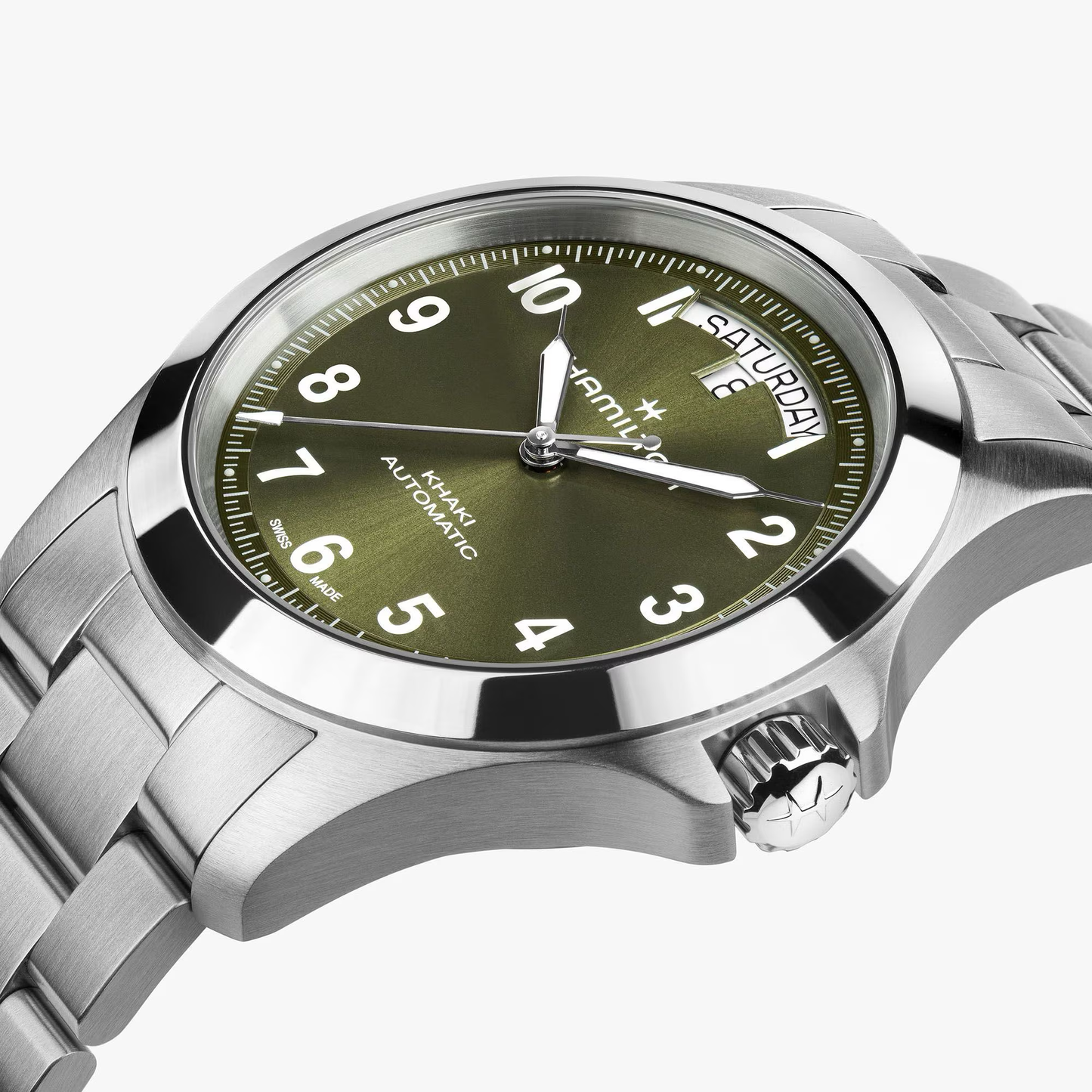 Hamilton Khaki Field King Day-Date Auto 40mm Green Dial Watch