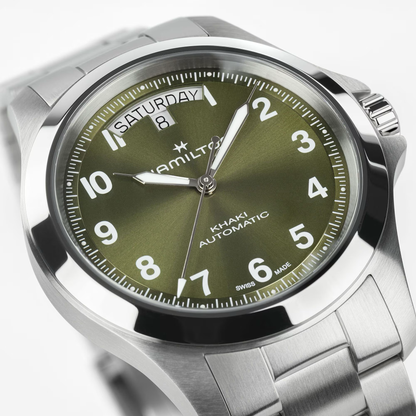 Hamilton Khaki Field King Day-Date Auto 40mm Green Dial Watch