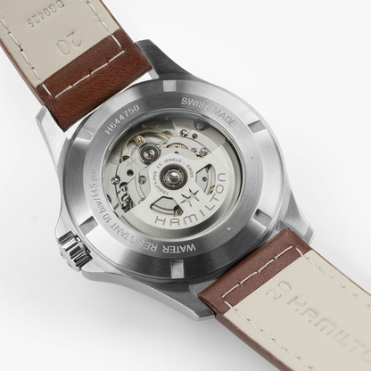 Hamilton Khaki Field King Day-Date Auto 40mm Green Dial Leather Strap Watch