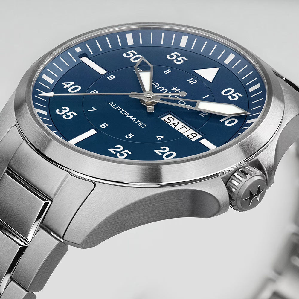 Hamilton Khaki Aviation Pilot Day Date H64635140 | King Jewelers